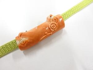 アンティーク　本珊瑚　帯留め